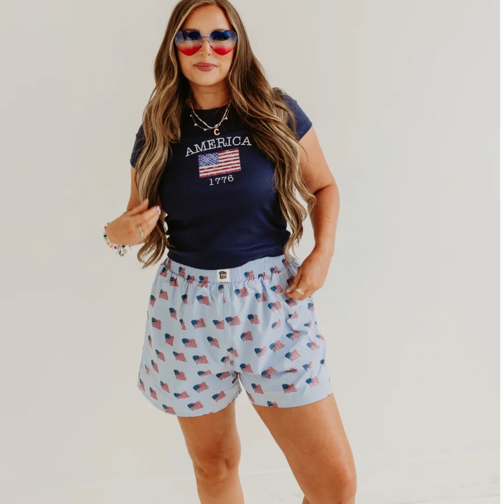 Bourbon and belles flag boxer shorts
